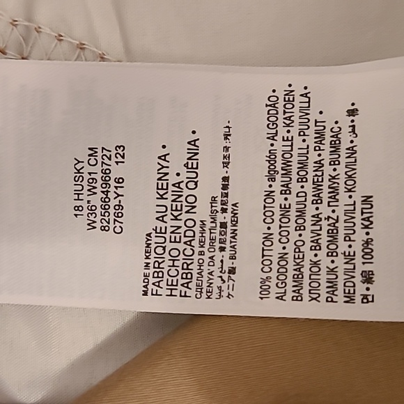 LEVIS YOUTH BOYS KAKHI RELAXED FIT CARGO SHORTS SIZE 18 HUSKY 36W - Picture 10 of 11